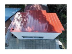 岩手県大船渡市　A様邸　法面防水シート張付工事・フェンス修繕工事　