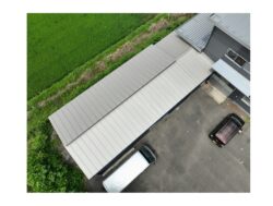 岩手県奥州市水沢　K様邸（社屋）　屋根葺き替え工事・外壁カバー工事
